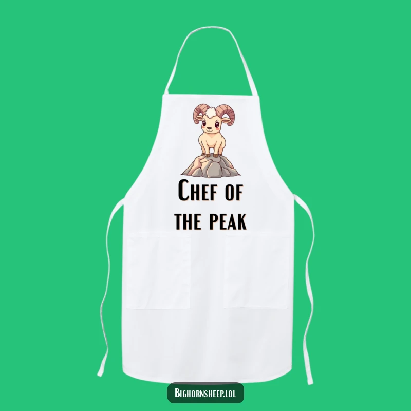 Funny Peak Bighorn Sheep Apron - Conquer Your Kitchen with Hilarious Style