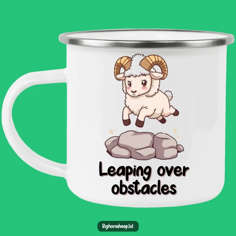 Funny Bighorn Sheep Cape Camping Mug: Adventure Fuel for Outdoor Fun