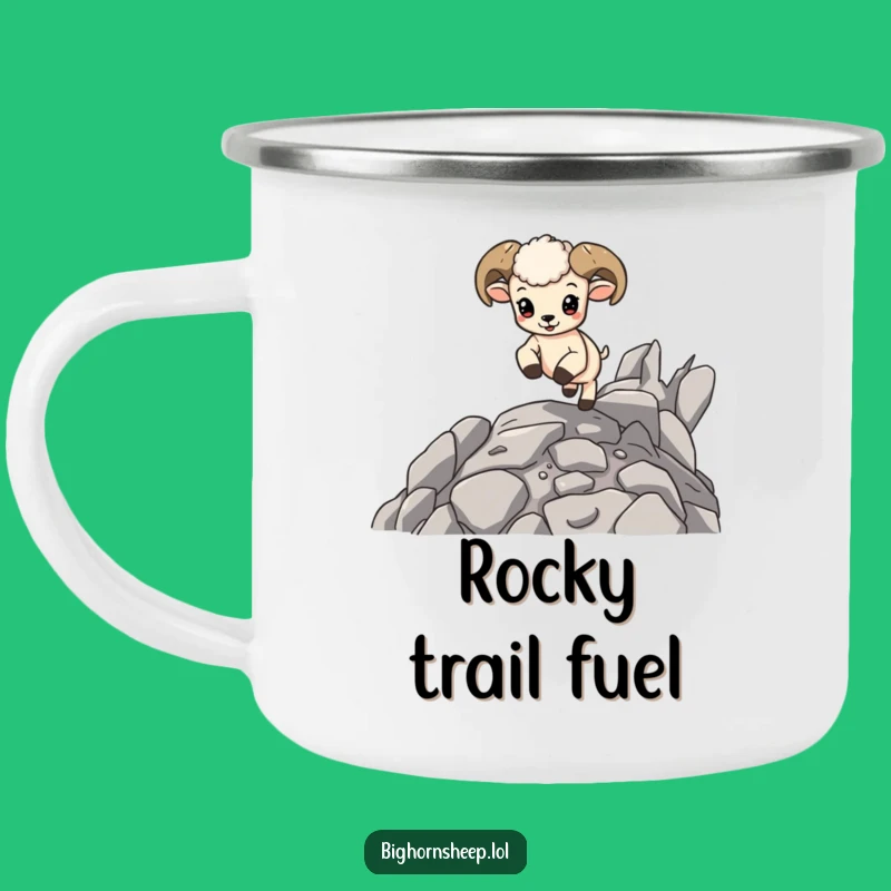 Funny Bouncing Bighorn Cub Camping Mug - Fuel Your Adventures with Playful Energy