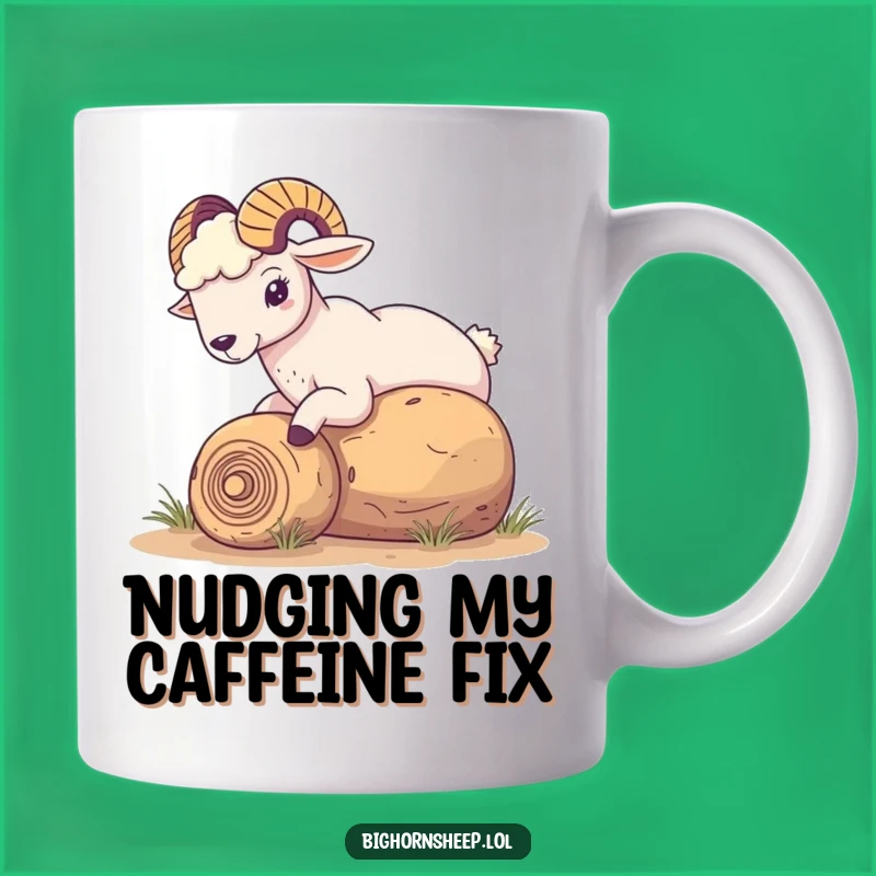 Funny Tumbleweed Nudge Bighorn Sheep Mug - Whimsical & Hilarious Desert Fun Gift