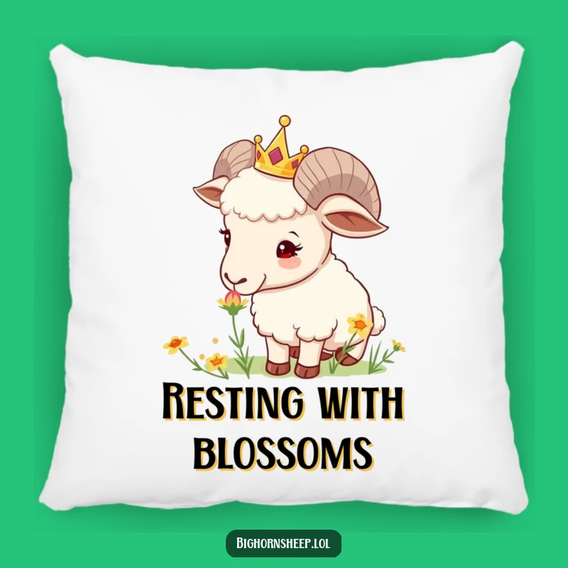 Funny Crowned Sheep Pillow: Cozy & Gentle Accent Cushion for Your Home!