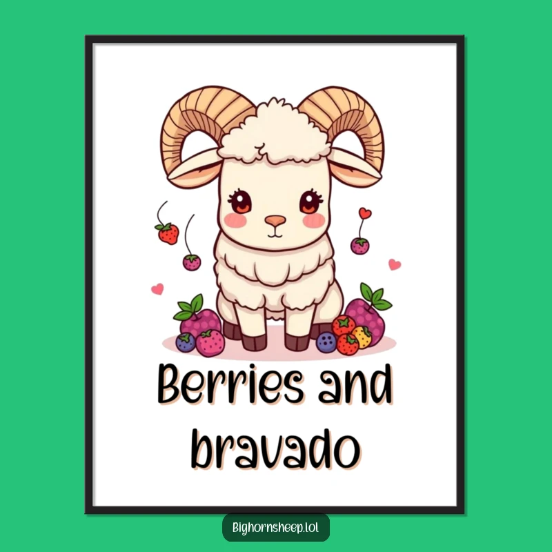 Funny Juggling Bighorn Sheep Digital Art: Bring Playful Humor to Your Walls!