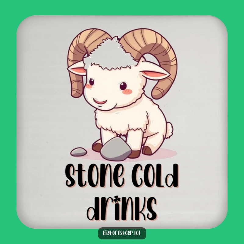 Funny Bighorn Sheep Coaster: Playful Horn Butt Protection - Housewarming Gift