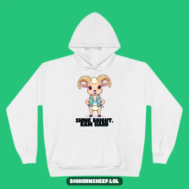 Cozy Funny Bighorn Sheep Sparkly Vest Hoodie: Your New Favorite Humorous Gear!