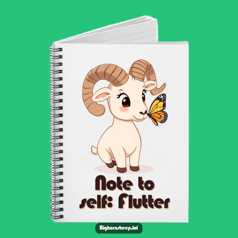 Funny Quizzical Bighorn Sheep Notebook - Capture Curious Thoughts!