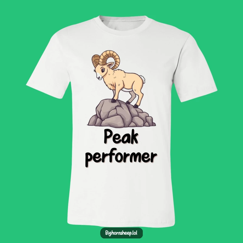 Funny Dramatic Bighorn Sheep T-Shirt - Statement Tee for Regal Style