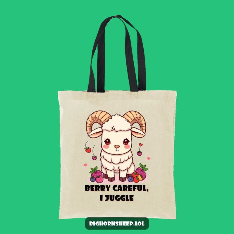 Funny Juggling Bighorn Sheep Tote Bag: Carry Your Fun Hilariously!