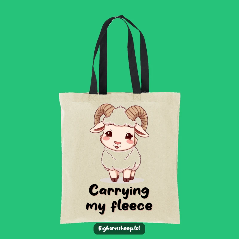 Funny Winking Bighorn Sheep Tote Bag - Stylish & Hilarious Carry-All