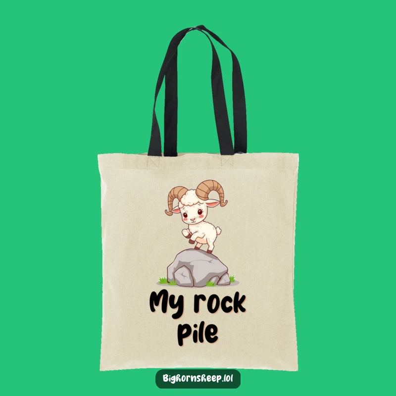 Funny Bighorn Sheep Tote Bag: Stylish & Playful Carryall for Fun!