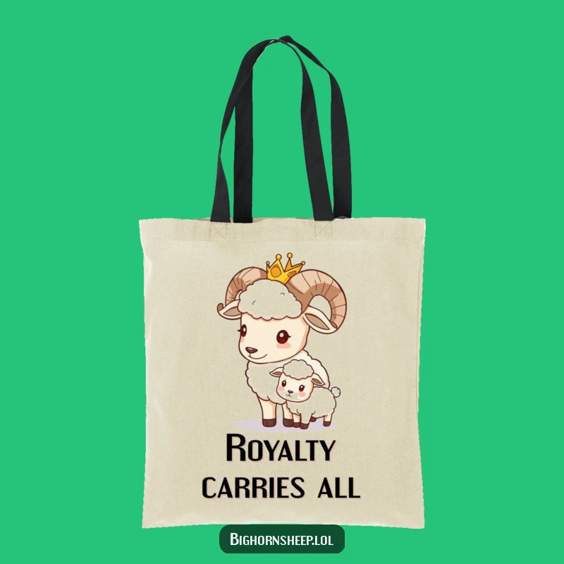 Funny Bighorn Sheep Royal Tote: Carry Your Kindness with Style